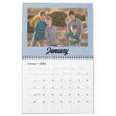 2025家族写真ミニマルモダンリストカレンダー カレンダー (1月 2026)