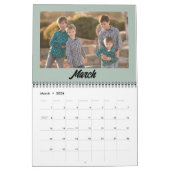 2025家族写真ミニマルモダンリストカレンダー カレンダー (3月 2026)