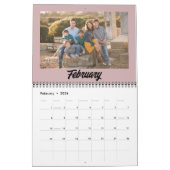 2025家族写真ミニマルモダンリストカレンダー カレンダー (2月 2026)