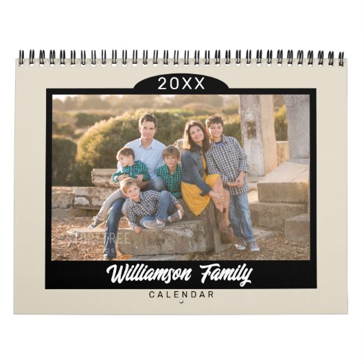 2025家族写真ミニマルモダンリスト カレンダー (カバー)