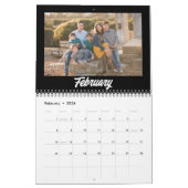 2025家族写真ミニマルモダンリスト カレンダー (2月 2026)