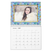 2025家族写真 | パターン簡単カスタムテンプレート カレンダー (1月 2027)