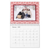 2025家族写真 | パターン簡単カスタムテンプレート カレンダー (2月 2027)