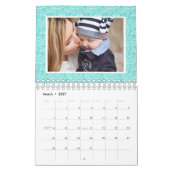 2025家族写真 | パターン簡単カスタムテンプレート カレンダー (3月 2027)