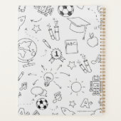 2025小学校先生白黒番 プランナー手帳 (裏面)