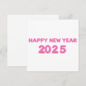 2025年あけましておめでとう透過背景 シーズンカード (正面/裏面)