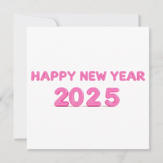 2025年あけましておめでとう透過背景 シーズンカード (正面)