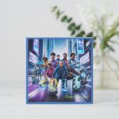 2025年あけましておめでとう タイポグラフィー ギフト フラット シーズンカード (スタンド正面)