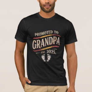2025年おじいちゃん昇格 おじいちゃんになる2025 Tシャツ