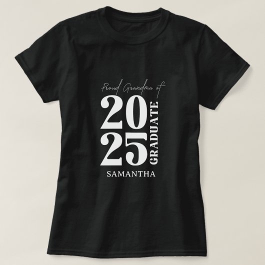 2025年おばあちゃん卒業式パーティー Tシャツ (デザイン正面)