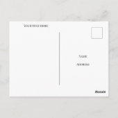 2025年おめでとうピンクの金ゴールドグリーティングカード ポストカード (裏面)