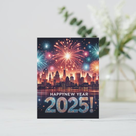 2025年おめでとう花火の街並 シーズンポストカード (スタンド正面)