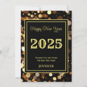 2025年おめでとう ゴールドバブル・エレガント シーズンカード (正面)
