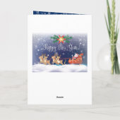 2025年おめでとう&サンタクリスマスキャラクター シーズンカード (裏面)