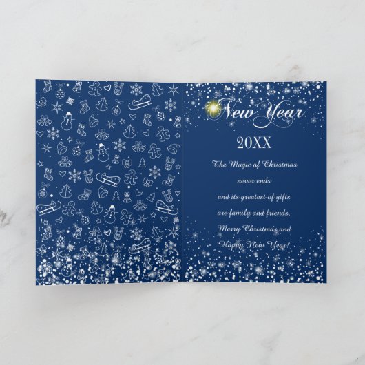 2025年おめでとう&サンタクリスマスキャラクター シーズンカード (内部)