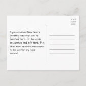 2025年おめでとう!名前パーソナライズされたはがき ポストカード (裏面)