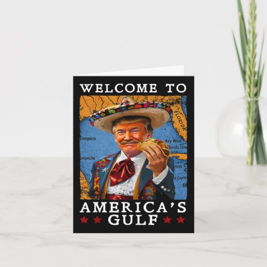 2025年おもしろいトランプMexico Tacoへようこそ カード (正面)