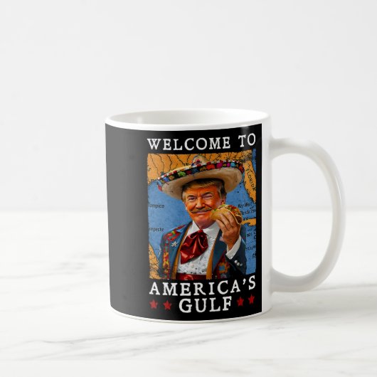 2025年おもしろいトランプMexico Tacoへようこそ コーヒーマグカップ (右)