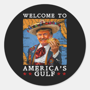 2025年おもしろいトランプMexico Tacoへようこそ ラウンドシール