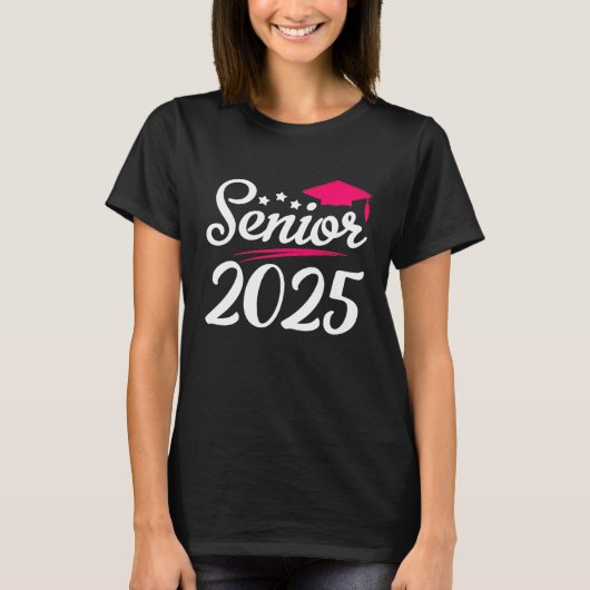 2025年おもしろい卒業クラス2025女子T Tシャツ (正面)