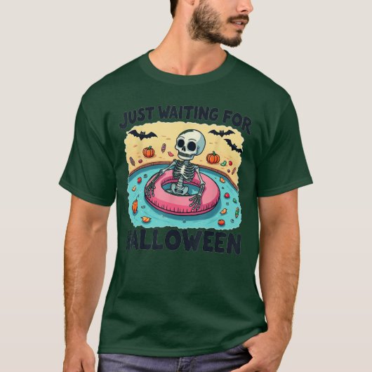 2025年おもしろい夏の不気味スケルトン Tシャツ (正面)