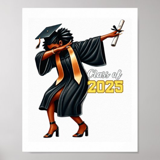 2025年おもしろい女性向けGirのDabbing卒業Cl ポスター (正面)
