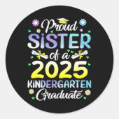 2025年おもしろい幼稚園Grクラスの姉妹 ラウンドシール (正面)