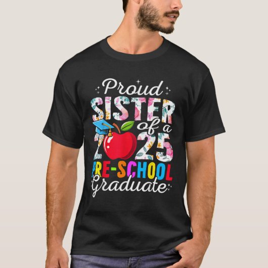 2025年おもしろい生前学年のClの姉妹 Tシャツ (正面)