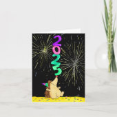 2025年お正月向けの白紙のグリーティングカード シーズンカード (正面)