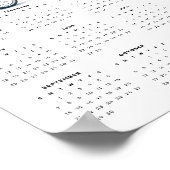 2025年お洒落の自転車に乗る猫カレンダー ポスター (角)