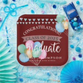 2025年お祝いバルーン卒業パーティー ペーパープレート (パーティー)