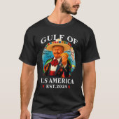 2025年からアメリカのトランプ湾メキシコトランプ Tシャツ (正面)
