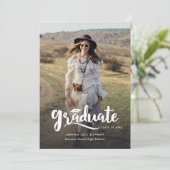 2025年かわいい写真卒業 案内状 (スタンド正面)