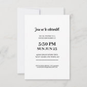 2025年かわいらし卒業のリボンダイヤモンドクラス 招待状 (裏面)