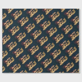 2025年きらめくおめでとう花火 ラッピングペーパー (フラット)