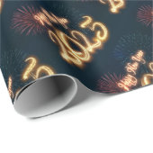 2025年きらめくおめでとう花火 ラッピングペーパー (ロールコーナー)