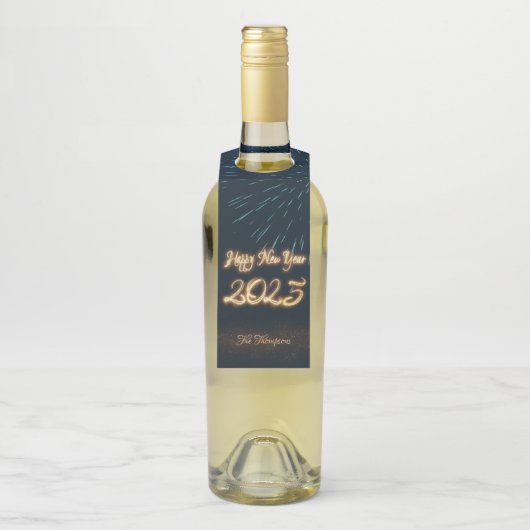 2025年きらめくの新年おめでとう ボトルネックタグ (ボトル)