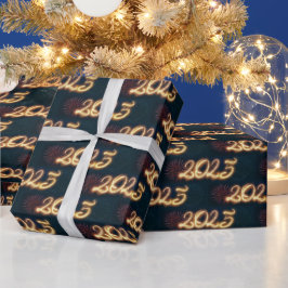 2025年きらめくの新年おめでとう ラッピングペーパー