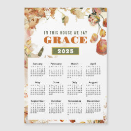 2025年この家で我々はグレース磁気カレンダーと言う