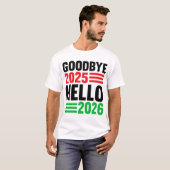 2025年さらば、2026年こんにちは - 新たなスターを祝おう Tシャツ (正面フル)