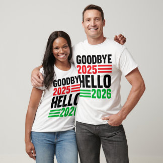 2025年さらば、2026年こんにちは - 新たなスターを祝おう Tシャツ