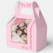 2025年と明モダンるい赤メリーピンクのクリスマス フェイバーボックス (裏面)