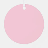 2025年と明モダンるい赤メリーピンクのクリスマス メタルオーナメント (裏面)