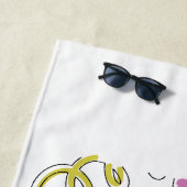 2025年におもしろいを搭載 ビーチタオル (インサイチュ)