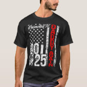 2025年に再びパパに昇進American Flag Soon Da Tシャツ (正面)