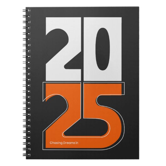 2025年に夢を追う ノートブック (正面)