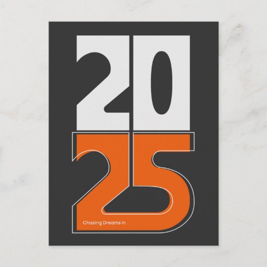 2025年に夢を追う ポストカード (正面)