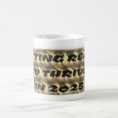 2025年に成長する準備 コーヒーマグカップ (中央)