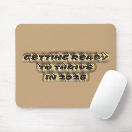 2025年に成長する準備 マウスパッド