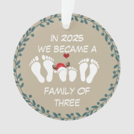 2025年に3人の家族となった オーナメント